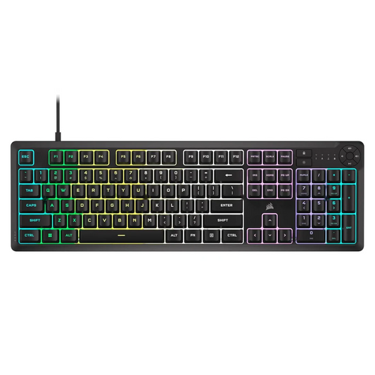 CORSAIR K55 Core Full Size Wired Membrane RGB Gaming Keyboard ( Black ) ( Membrane Switch )