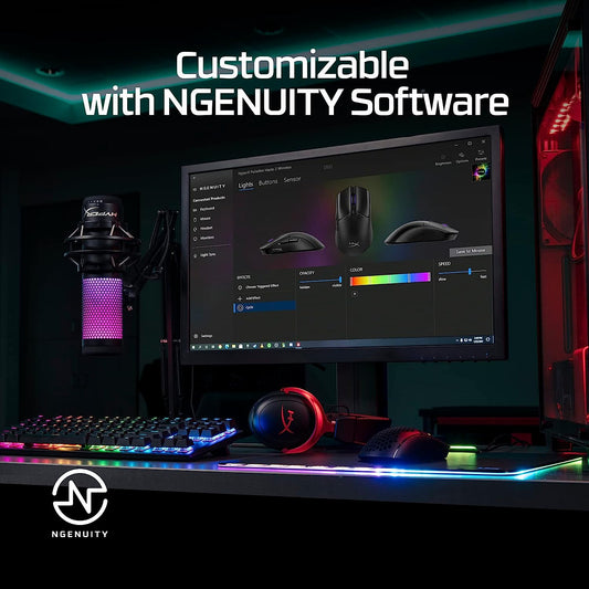 HYPERX Pulsefire Haste 2 Wireless Ambidextrous Gaming Mouse ( 26000DPI / 6 Macro Buttons ) ( Black )