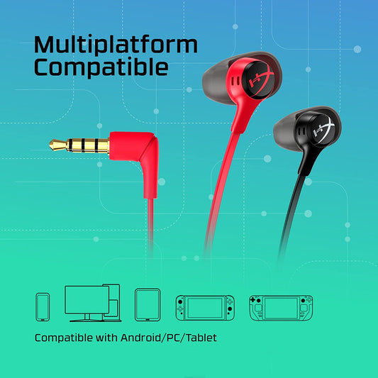 HyperX Cloud Earbuds II Gaming Earbuds (Red)