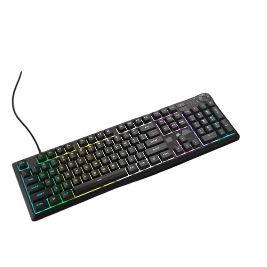 CORSAIR K55 Core Full Size Wired Membrane RGB Gaming Keyboard ( Black ) ( Membrane Switch )