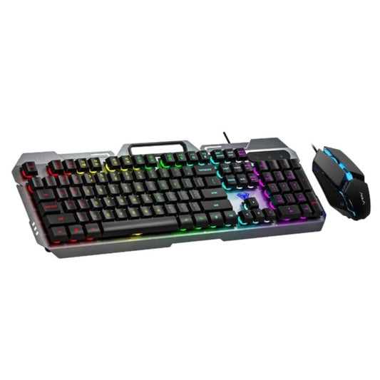 AULA F2023 Full Size Wired Gaming Keyboard and Mouse Combo ( Black )