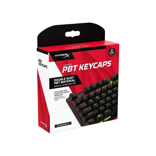 HyperX PBT Keycaps (Black) – Full Key Set - English (US)