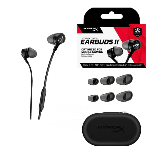 HyperX Cloud Earbuds II Gaming Earbuds (Black)