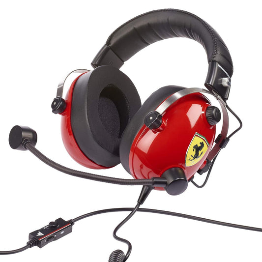 THRUSTMASTER T.Racing Scuderia Wired Gaming Headset With Ferrari Edition Game Over Ear ( Red )