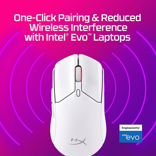 HyperX Pulsefire Haste 2 Wireless Gaming Mouse (White)