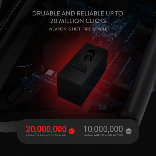 REDRAGON M686 Vampire Wired Ergonomic Gaming Mouse ( M686 ) ( 16000DPI / 8 MAcro Button ) ( Black )