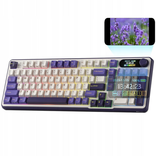 ROYAL KLUDGE RK S98 96% Wireless Mechanical Gaming Keyboard ( Light Cloud ) ( Blue Switch )