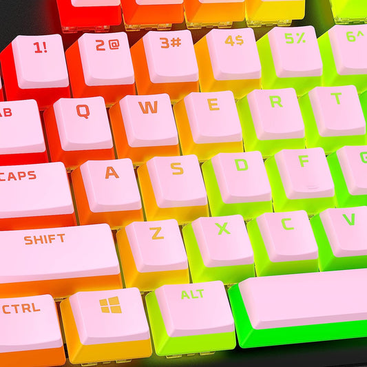 HYPERX Pudding Keycaps Double Shot PBT (Pink)