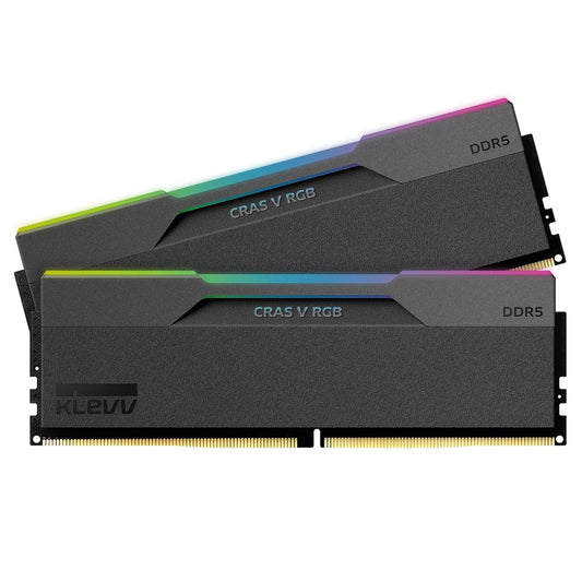KLEVV CRAS V RGB 32GB ( 16GB x 2 ) 6400MHz DDR5 RAM ( Black ) ( CL30 )