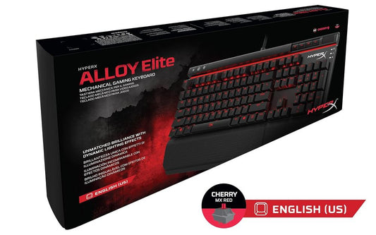 HYPERX Alloy Elite RGB Full Size Mechanical Wired Gaming Keyboard ( Black ) ( Cherry MX Red Switch )