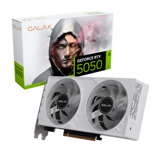 GALAX GeForce RTX 5050 1 Click OC White 8GB NVIDIA Graphic Card