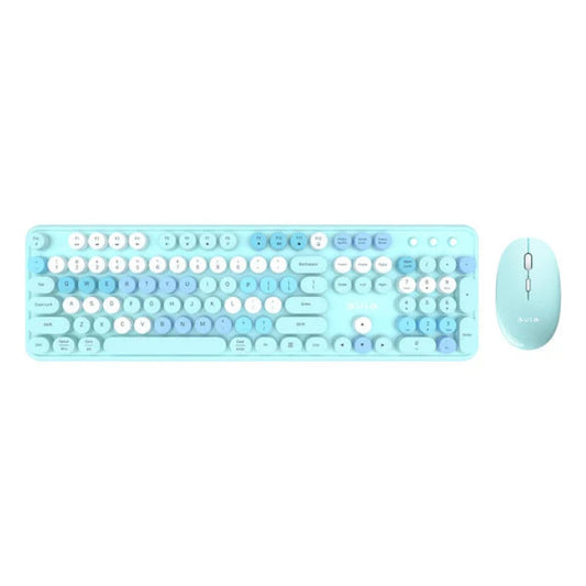 AULA AC306 Full Size Membrane Wireless Gaming Keyboard and Mouse Combo ( Mix Blue )