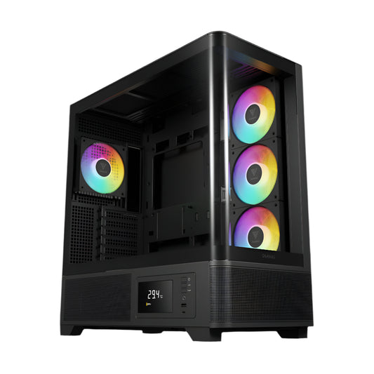 GAMDIAS Atlas P2 CG ARGB ATX Mid Tower Cabinet ( Black )