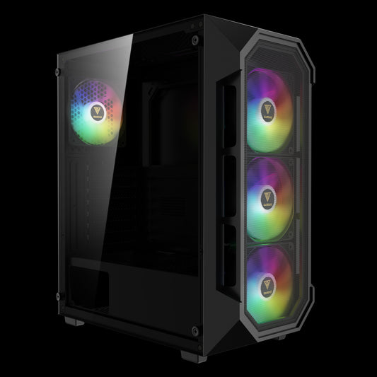 GAMDIAS Athene GC1 Elite RGB ATX Mid Tower Cabinet (Black)