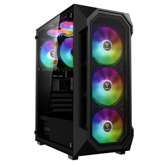 GAMDIAS Athene GC1 Elite RGB ATX Mid Tower Cabinet (Black)
