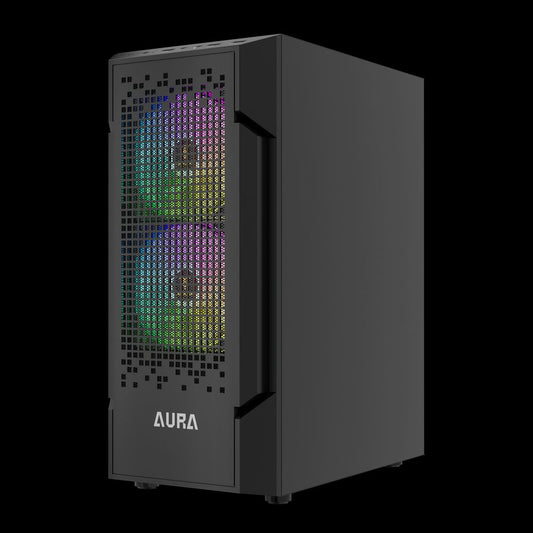 GAMDIAS Aura GC7 ATX Mid Tower ARGB Cabinet ( Black )