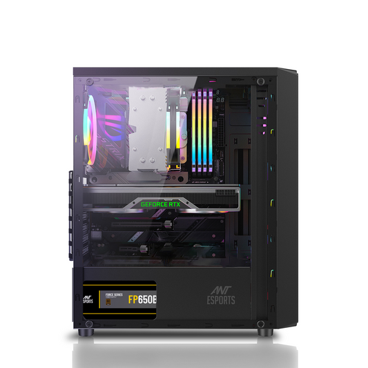 ANT ESPORTS Elite 1100 ATX Gaming Cabinet (Black)