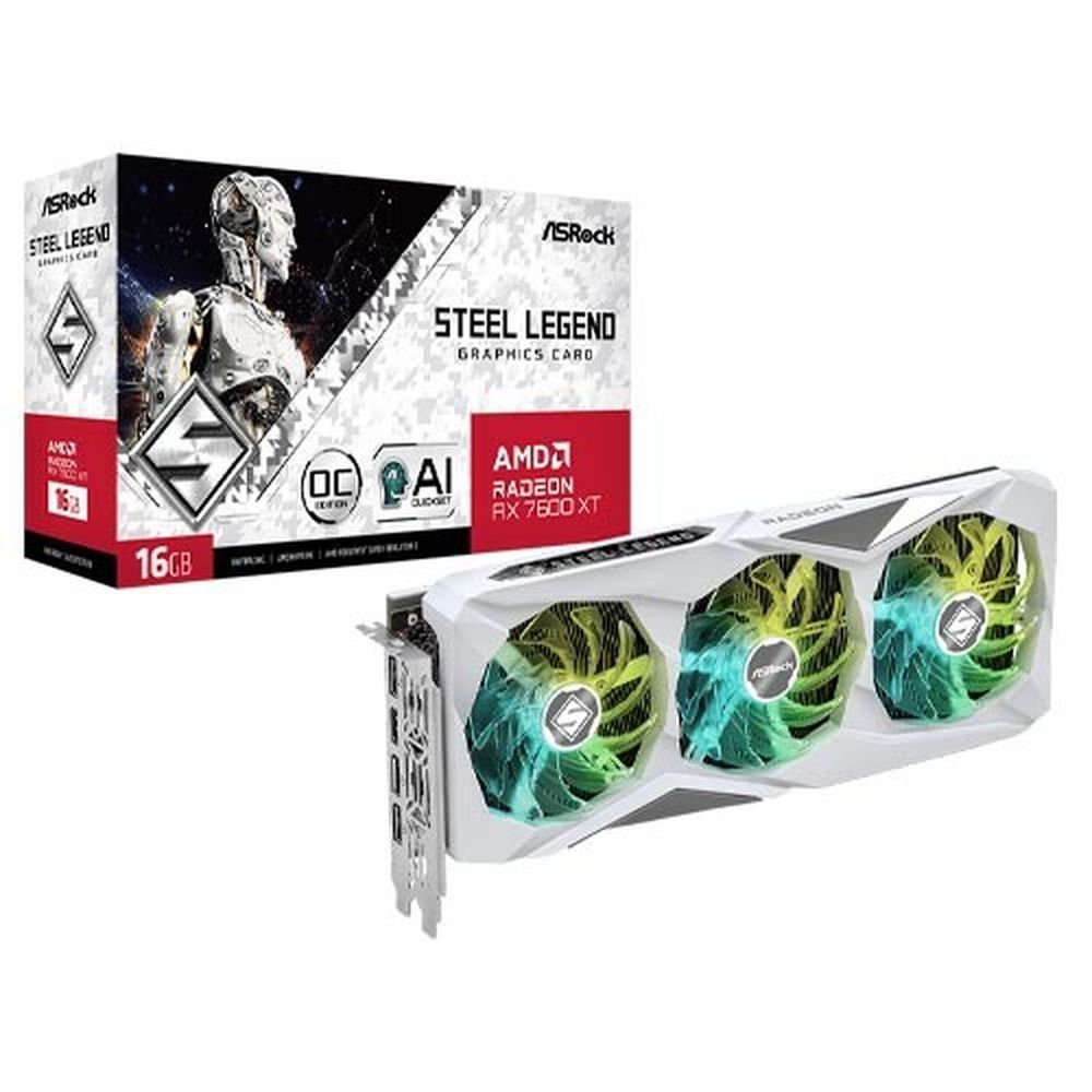 Buy ASRock AMD Radeon RX 7600 XT Steel Legend OC 16GB | EliteHubs.com