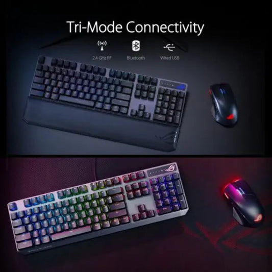 ASUS Rog Strix Scope NX Full Size Mechanical Wireless Gaming Keyboard ( Black ) ( Red Switch )
