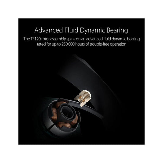 ASUS TUF Gaming TF120 120MM ARGB Cabinet Fans (Black) (Triple Pack)