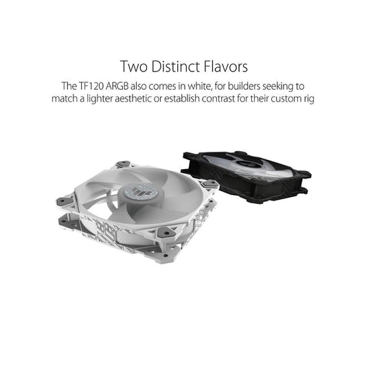 ASUS TUF Gaming TF120 120MM ARGB Cabinet Fans (White) (Triple Pack)