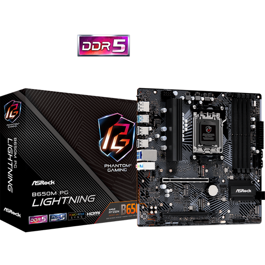 ASROCK B650M PG Lightning DDR5 AMD Motherboard
