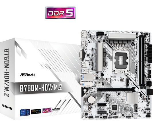 ASROCK B760M-HDV/M.2 DDR5 Intel Motherboard