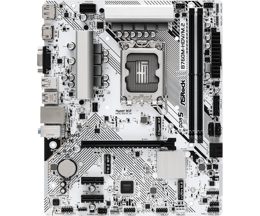 ASROCK B760M-HDV/M.2 DDR5 Intel Motherboard ( White )