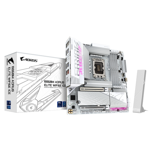 GIGABYTE B860M Aorus Elite Wifi6E Ice DDR5 Intel Motherboard