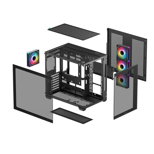 DEEPCOOL CG530 4F ARGB ATX Mid Tower Cabinet (Black)