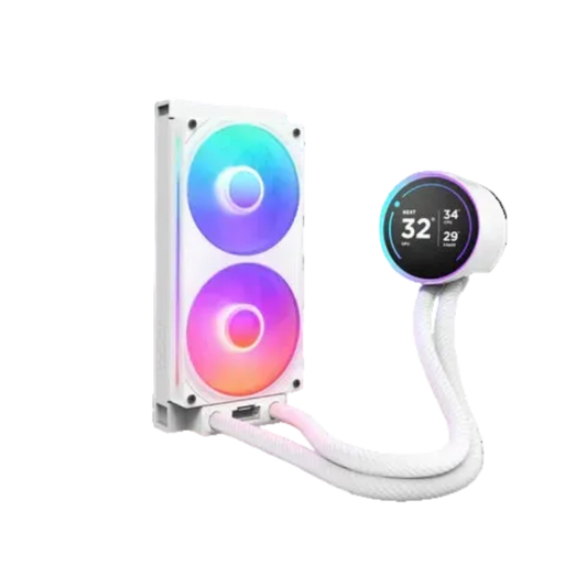 NZXT Kraken Elite 240 240mm RGB CPU Liquid Cooler ( With LCD Display ) ( White )
