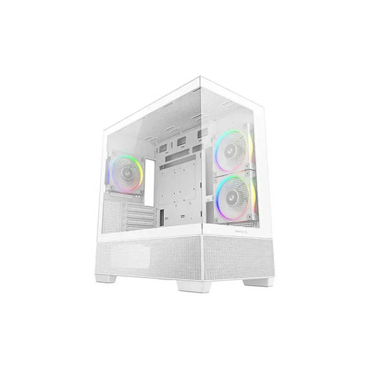 DEEPCOOL CG380 3F ARGB MATX Mid Tower Cabinet ( White )