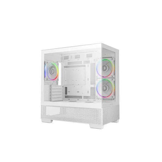 DEEPCOOL CG380 3F ARGB MATX Mid Tower Cabinet ( White )