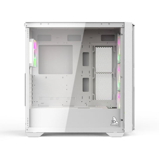 TAG Gamerz Andromeda RGB MATX Mid Tower Cabinet (White)