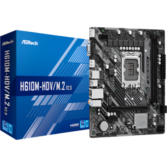 ASROCK H610M-HDV/M.2 R2.0 DDR4 Intel Motherboard