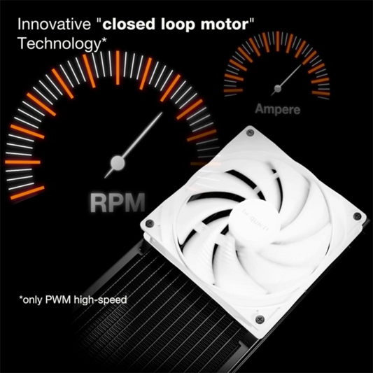 BE QUIET Pure Wings 3 140mm Non-RGB PWM High Speed Cabinet Fan ( White ) ( Single Pack )