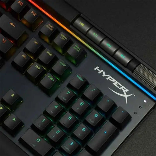 HYPERX Alloy Elite Full Size Mechanical Wired Gaming Keyboard ( Black ) ( Cherry MX Blue Switch )