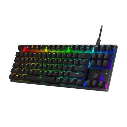 HYPERX Alloy Origins Core RGB Tenekeyless Mechanical Wired Gaming Keyboard ( Black ) ( Linear Red ) ( 7G7A4AA#ABU )