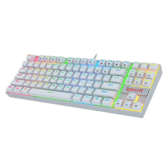 REDRAGON Kumara K552 Tenkeyless  Wired Gaming Keyboard ( White ) ( Red Switch )