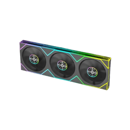 KARNAGE Sunbeam 360 ARGB Case Fan ( Black ) ( Triple Pack )