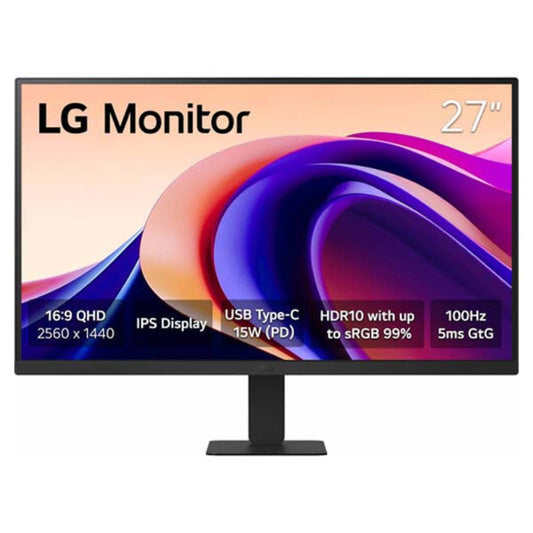 LG 27U631A-B 27 Inch 2K QHD 100Hz IPS Panel 99% SRGB 5MS Dynamic Action Sync Gaming Monitor