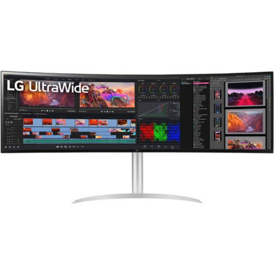 LG 49WQ95C-W 49 Inch Dual 2KQHD 144Hz 98% SRGB 5MS AMD Freesync Curved Gaming Monitor