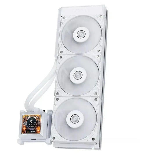 LIAN LI Hydroshift LCD 360S 360mm CPU Liquid Cooler ( White )