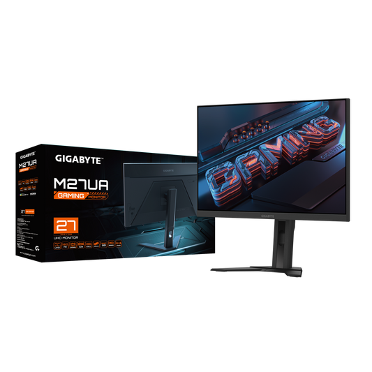 GIGABYTE M27UA 27 Inch 4K UHD 160Hz IPS Panel 128%SRGB 1MS Adaptive Sync Gaming Monitor