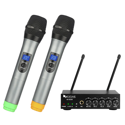 FIFINE K036 Wireless HandHeld Microphone ( Gray )
