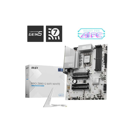 MSI Pro Z890-S Wifi DDR5 Intel Motherboard (White)
