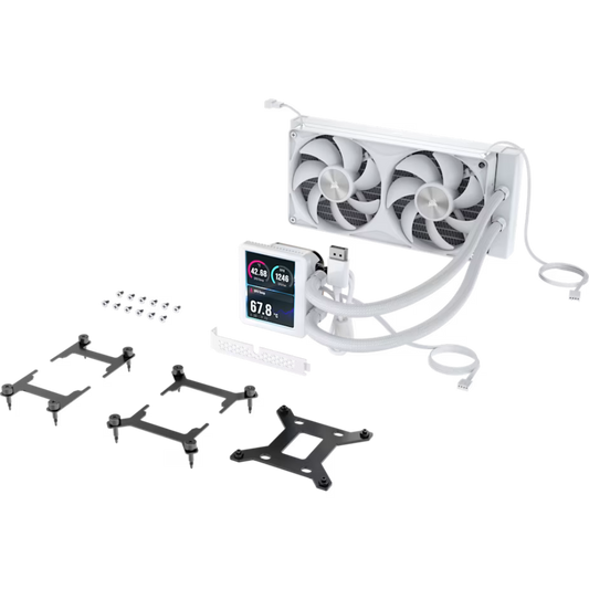 CORSAIR Nautilus II 240 RS 240mm CPU Liquid Cooler ( White ) ( With LCD Display )