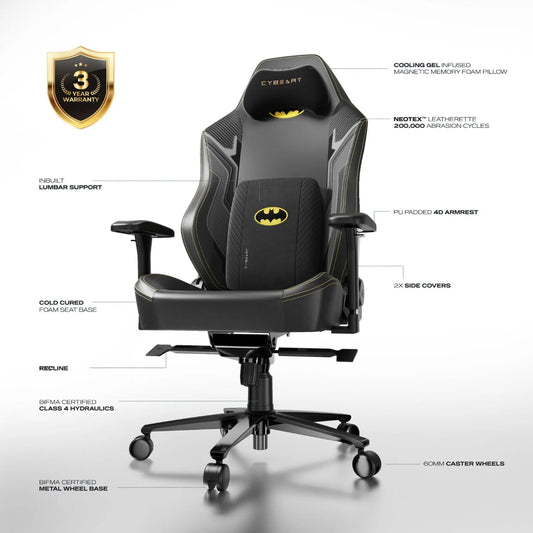 CYBEART Neo Series 2.0 Batman Classic Edition Gaming Chair ( Black )