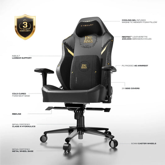 CYBEART Neo Series 2.0 The Lord Of The Rings Edition Gaming Chair ( Black )
