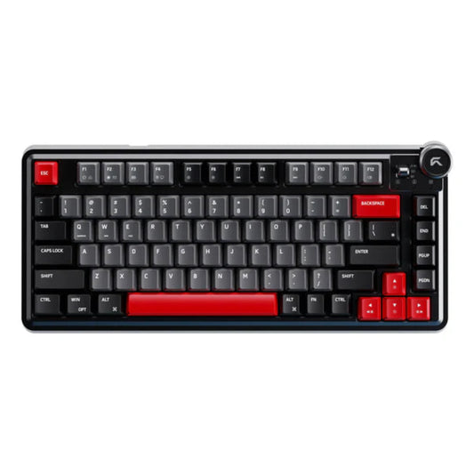 CYBEART Nighthawk 75% TKL Tri Mode RGB Mechanical Wireless Gaming Keyboard ( Black/Red ) ( CYBEART MKII Gen 1 Linear Switch )